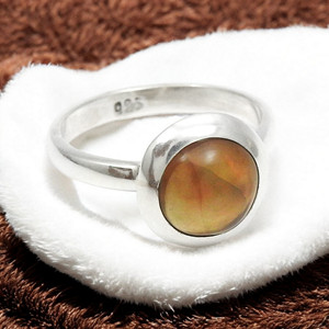 สำหรับทุกเพศ925เงินสเตอร์ลิงสีดำธรรมชาติที่สวยงามโอปอลรักษาเครื่องประดับอัญมณีแหวนหมั้นของขวัญที่สมบูรณ์แบบสำหรับวันครบรอบปี - Product Image 5