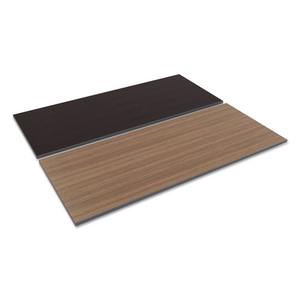 Alera ALETT7230EW Espresso/<b>Walnut</b> Rectangular Reversible Laminate <b>Table</b> Top 71.5 In. X 29.5 In. for Dining <b>Tables</b> - Product Image 1
