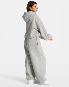 Conjunto Deportivo de 2 Piezas para Mujer, Sudadera con Capucha y Pantalones Jogger, 100% Algodón, Diseño Nuevo OEM, Logotipo Personalizado - Product Image 2