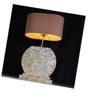 White Mop Shell Lamp with Pearl Size 30*14*55cm Wood DIY Motive <b>Mosaic</b> <b>Art</b> Jewelry SEASHELL JEWELRY - Product Image 3