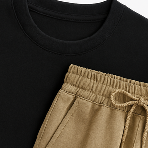 Camiseta de Alta Calidad para Hombre, en Algodón/Fibra de Bambú, Cómoda, de Dos Piezas, Secado Rápido y Transpirable - Product Image 6