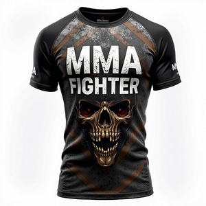 Rashguard Profesional de MMA Personalizado, Mangas Cortas, Elástico, Transpirable, de Secado Rápido para Mayor Comodidad y Rendimiento Confiable, Kimono - Product Image 6