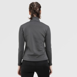 Autumn <b>Workout</b> <b>Jacket</b> in Grey Stand Collar with Breathable Feature-Trank <b>Jacket</b> - Product Image 2