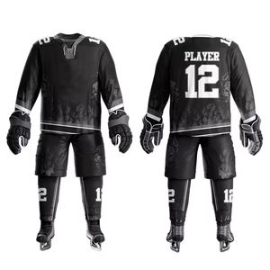 Uniforme de hockey sur glace en tissu polyester sur mesure taux d'usine haute qualité prix raisonnable uniforme de hockey sur glace ZOHAN CREATIONS - Product Image 1
