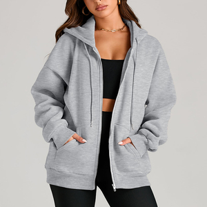 Sweats à capuche décontractés pour femmes Pull oversize à manches longues Vente en gros Meilleur prix Sweats à capuche de haute qualité à épaules tombantes pour femmes - Product Image 5