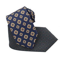 Cravate en microfibre de style européen pour hommes d'affaires, fournisseur en gros, motif géométrique à pois, cravate florale pour costume