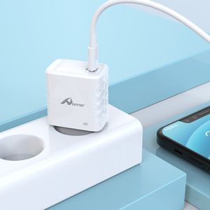 Cargador tipo C GAN de 20W, color blanco, con QC3.0, para teléfono, auriculares, hogar y móvil, compatible con enchufes EU UK US - Product Image 4