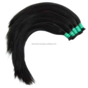 Extensiones de Cabello Humano Remy 100% de la Mejor Calidad, Cabello Virgen Indonésio Sin Procesar, Liso, Suave, Brillante, Cutícula Alineada, Sin Enredos - Product Image 5