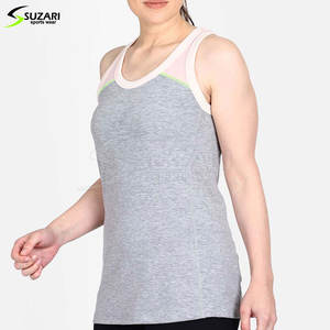 2024 meilleur prix femmes sans manches débardeur personnalisable couleur unie grande taille vêtements d'été avec motif solide conception - Product Image 3