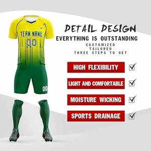 เสื้อฟุตบอลทรงบ็อกซี่ ผู้ชาย ระบายอากาศได้ดี คอวี แบบซับลิเมชั่น สั่งทำได้ ขายดี โพสต์โดย Dress Sports - Product Image 5