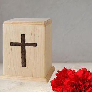 Natural Wood Handmade Modern Luxury Biodegradable Rectangle Urn Adults Pets Eco-Friendly Durable International Standard Quality - Product Image 4