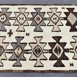 3.2x8.7 ft Rug, Vintage Kilim Rug, Turkish <b>Brown</b> <b>Wool</b> Floral Rug - Product Image 3