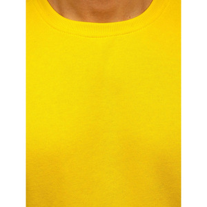 Vente en gros de sweat uni en coton pour hommes avec poignets côtelés pull à col rond en tissu doux et lourd pour un usage quotidien - Product Image 4
