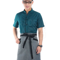 Uniformes unisexes de restaurant et de bar les plus vendus Ensembles teints en couleur du fabricant professionnel à bas prix