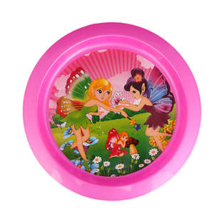 Assiette plate pour enfants à motifs - Rose - Product Image 2