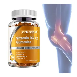 Canxi magiê Gummies với Vitamin D3 60PC bổ sung chế độ ăn uống cho sức khỏe xương hỗ trợ trẻ em thanh thiếu niên áp dụng nam giới
