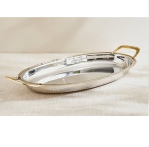 Wedding Party <b>Tabletop</b> Decorating Dinnerware Tray Home Kitchen Cafes and Restaurants Marble and Metal Serving Tray - Product Image 2