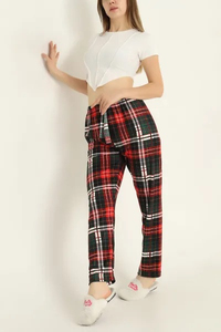 Mujer Franela Transpirable Ecológico Tallas grandes Casual Ropa de noche Ropa de Casa Pantalón largo Ropa de dormir - Product Image 6