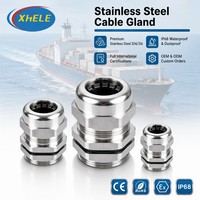 Presse-étoupe métrique en acier inoxydable SUS304/SUS316 étanche IP68 avec joint EPDM pour câble de 6-10 mm, usage industriel