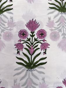 Tissu en coton léger avec impression à la main Sanganeri Buti Design pour la confection de vêtements Tissu de chemise tissé indien doux - Product Image 6