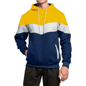 Sweat à capuche personnalisé pour homme, motif uni, manches longues, 100% coton molletonné, imperméable, haut de sport, col à capuche, automne - Product Image 1