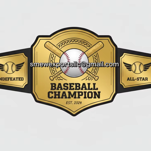 Cinturón de Campeonato de Béisbol Personalizado de Primera Calidad, Cinturones de Campeonato de Kick Boxing Personalizados de Calidad Profesional - Product Image 1