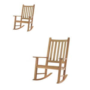 Mecedora de jardín al aire libre de diseño minimalista superventas Indonesia para sala de estar comedor Parque Material de madera de alta calidad - Product Image 5