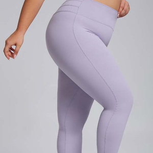 Polyester Spandex taille haute Leggings pantalon grande taille XL pantalons de yoga pantalons décontractés confortables Leggings noirs pour femmes - Product Image 1