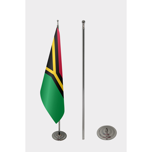 Vanuatu Official Indoor Custom <b>Flag</b> 3x5ft Aluminum <b>Pole</b> Digital Printed Cotton Silk Polyester Display New Zealand Design - Product Image 2