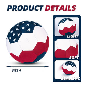 Balón de Fútbol Sala de Alta Calidad, Multicolor, Suave, para Niños Pequeños, Tamaño 4, Balón de Espuma Seguro para Jugar en Casa - Product Image 2