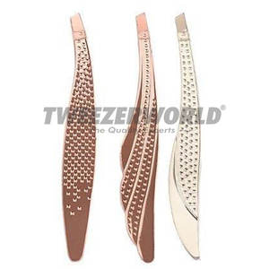 Eyebrow Tweezers Plucking <b>Clip</b> Repair Eyebrow <b>Clip</b> Stainless Steel Oblique Eyebrow <b>Clip</b> Makeup <b>Tools</b> Rose Gold - Product Image 4