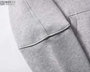 Broderie recadrée de haute qualité sweat à capuche en détresse surdimensionné Logo personnalisé Boxy Fit pull récolte lavé pour l'hiver 450 gsm sweats à capuche - Product Image 6