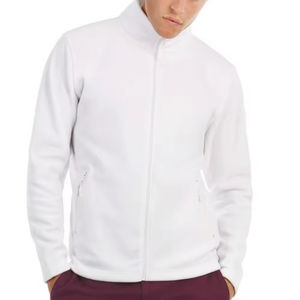 Veste pour homme coupe-vent d'hiver à fermeture éclair avec doublure imprimée en denim de coton imperméable à col montant sur le devant - Product Image 6