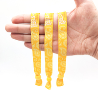 Expédition rapide par avion VIP, bracelets en tissu personnalisés pour fête, impression personnalisée, à usage unique, bracelets en tissu pour festival, concert, fête