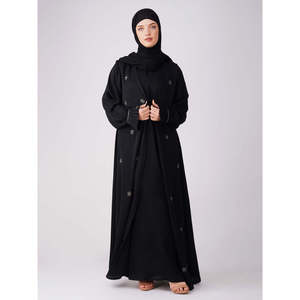 Ensemble Abaya en crêpe Azizah Handwork - Product Image 2