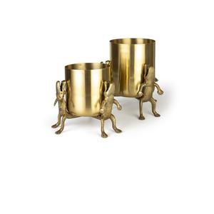 Juego de 3 Macetas de Metal de Diseño Artesanal de Primera Calidad para Interiores y Exteriores - Product Image 3