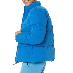 Nouveau stock, vente chaude, veste matelassée à col montant enduite, avec couleur et logo personnalisés, service OEM, prix bas - Product Image 6