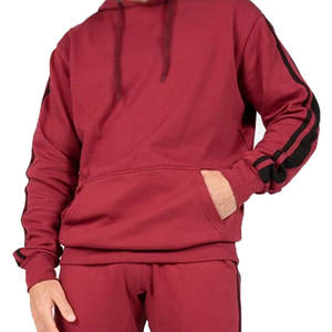 ชุดวอร์มเล่นกีฬาของผู้ชายมีลายทันสมัยเพรียวบางพร้อมเสื้อแขนยาวและกางเกงขายาวระดับข้อเท้าสำหรับฟิตเนสหรือวิ่ง - Product Image 5