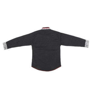 Chase Value Boys 5-6 Years Full Sleeves Casual <b>Shirt</b>-Black Wash n Wear - Product Image 4