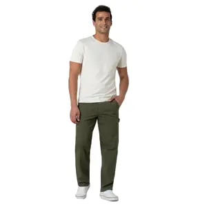 Men's Heavy-Duty Canvas Work Pants - Rugged and Water-Resistant with Multiple Utility Pockets, Ideal for Outdoor Jobs