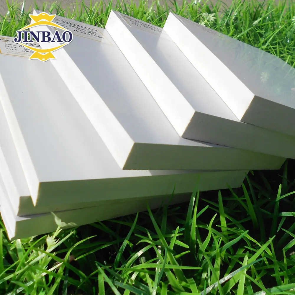 JINBAO factory 48x96'' White high glass hard 3/4 1/2 rigid pvc foam board sheets for furniture