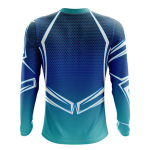 Chemise de pêche personnalisée pour tournoi, sublimation |   Maillot de pêche gris à manches longues, séchage rapide, résistant aux UV, performance pour la chasse en hiver - Product Image 2