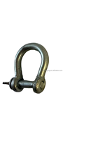 Manille à arc en acier au carbone électrogalvanisé de type européen - Robuste - Mesure impériale (en pouces) - Norme européenne