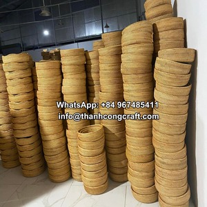Posavasos de ratán hechos a mano, decoración de mesa, respetuoso con el medio ambiente, hecho en Vietnam - Product Image 6