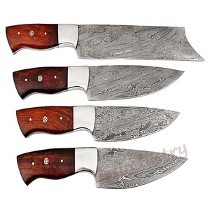 04ชิ้นทำด้วยมือชุดมีดเชฟครัวดามัสกัส (Smk1903) - Product Image 1