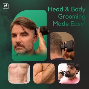 Tondeuse à cheveux professionnelle sans fil rechargeable pour hommes/femmes, kit de toilettage avec lame en acier inoxydable, idéale pour la coupe de moustache à la française - Product Image 3