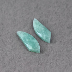 1คู่ Amazonite ธรรมชาติ8x20มม. อัญมณีหลวมทำ925เงินสเตอร์ลิงทำด้วยมือต่างหูห้อยเครื่องประดับแฟชั่น - Product Image 2