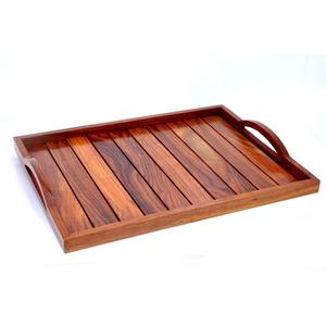 Nouveau plateau en bois de haute qualité de finition servant pour le café et le jus pour la pièce maîtresse de table - Product Image 2