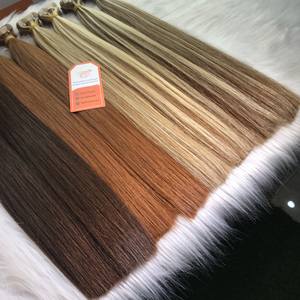 100% ที่มีคุณภาพสูงเทปต่อผมเวียดนามที่ยังไม่ได้หนังกำพร้าชิดผม8-34นิ้ว - Product Image 5