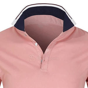 Hommes de qualité supérieure pour T-shirts polo 100% coton Slim Fit respirant motif solide tissu tricoté - Product Image 6